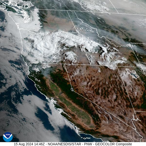 Thursday morning’s satellite shows light smoke covering much of Montana from fires burning in and out of the state.